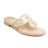 Jack Rogers The Jacks II Flat Sandal In Platinum Shoes