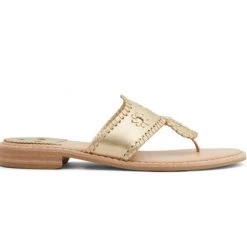 Jack Rogers The Jacks II Flat Sandal In Platinum Shoes