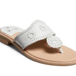 Jack Rogers The Jacks II Flat Sandal In White Shoes