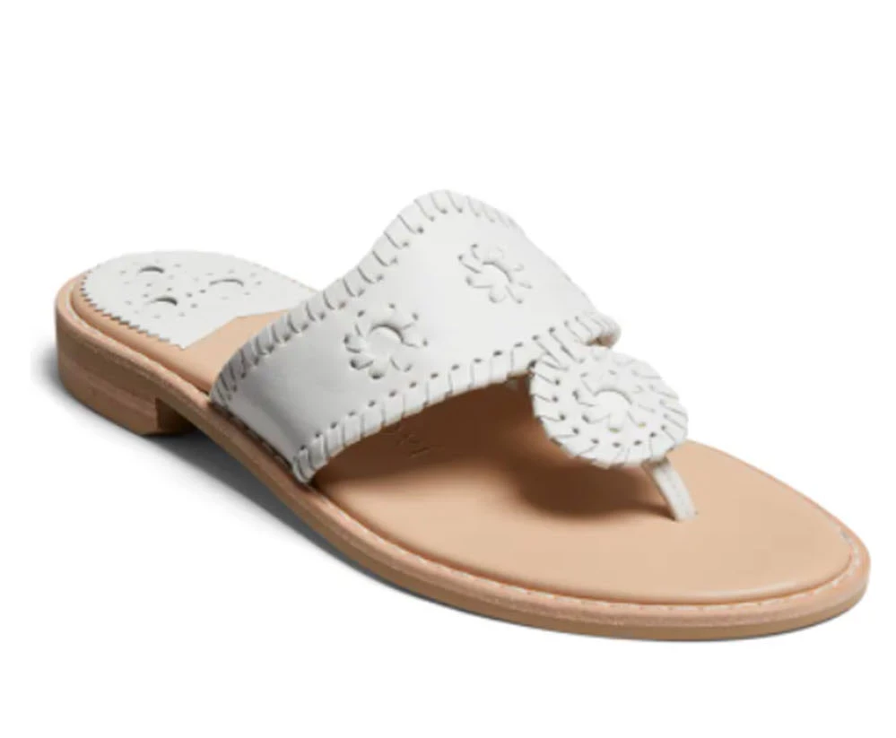 Jack Rogers The Jacks II Flat Sandal In White Shoes 1 Jack Rogers The Jacks II Flat Sandal In White Shoes