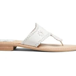 Jack Rogers The Jacks II Flat Sandal In White Shoes