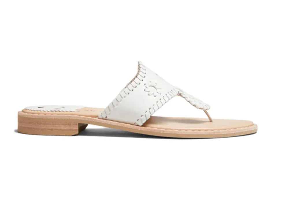 Jack Rogers The Jacks II Flat Sandal In White Shoes 2 Jack Rogers The Jacks II Flat Sandal In White Shoes