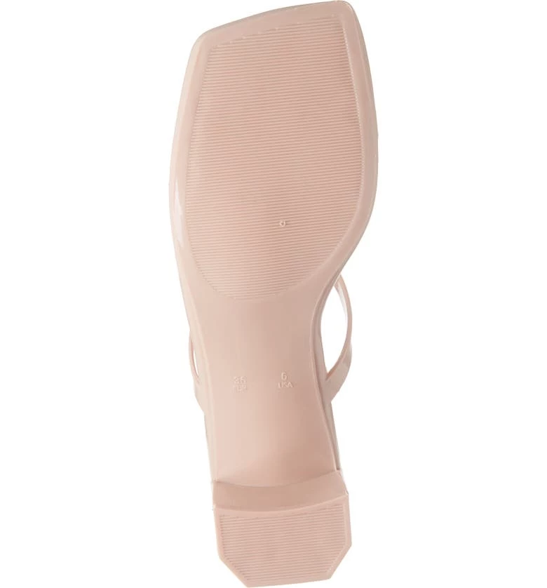 Jeffrey Campbell Shoes The Two Band Mid Heel Eva Sandal In Nude 3 Jeffrey Campbell Shoes The Two Band Mid Heel Eva Sandal In Nude