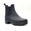 Jeffrey Campbell The Lug Bottom Double Gore Rain Bootie In Matte Black Shoes