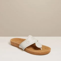 Jack Rogers Shoes The Comfort Jack Sandal In White