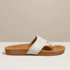 Jack Rogers Shoes The Comfort Jack Sandal In White