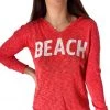 J Society Contemporary Clothing The Beach Hoody In Coral