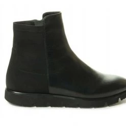 Vaneli The Bootie With Back Stretch Panel On Low Rubber Sole In Black Shoes