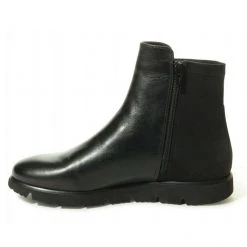 Vaneli The Bootie With Back Stretch Panel On Low Rubber Sole In Black Shoes
