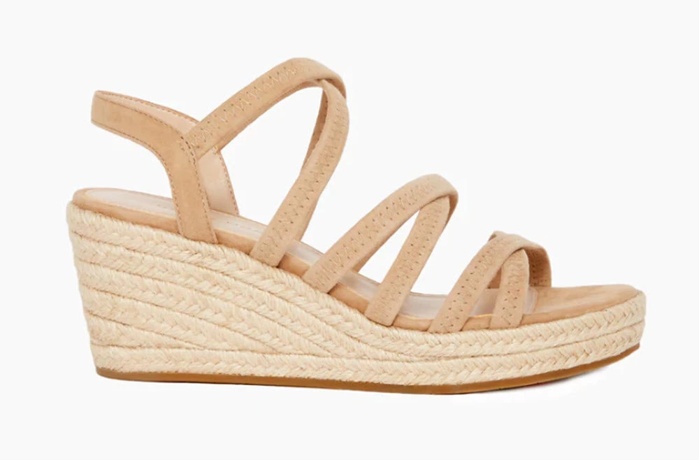Pelle Moda The Elastic Strap Mid Espadrille Sandal Shoes 2 Pelle Moda The Elastic Strap Mid Espadrille Sandal Shoes