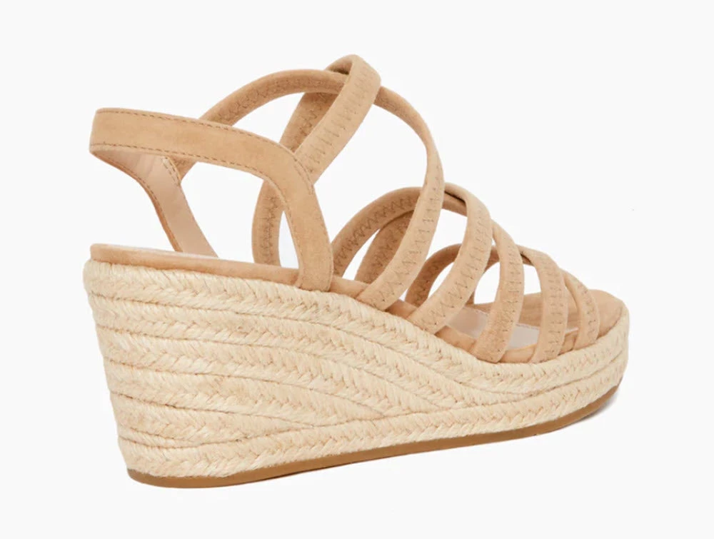 Pelle Moda The Elastic Strap Mid Espadrille Sandal Shoes 3 Pelle Moda The Elastic Strap Mid Espadrille Sandal Shoes