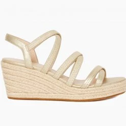 Pelle Moda The Elastic Strap Mid Espadrille Sandal Shoes