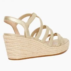 Pelle Moda The Elastic Strap Mid Espadrille Sandal Shoes