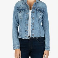Kut From The Cloth The Raw Hem Jean Jacket In Standard