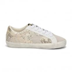 Vintage Havana The Snake Printed Star Lace Sneaker In Gold