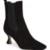 Sam Edelman Shoes The Mid Sabrina Heel Dual Gore Dress Bootie In Black