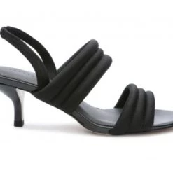 Sanctuary The Quilted Mid Heel Sandal N Black Shoes