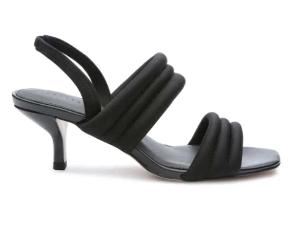 Sanctuary The Quilted Mid Heel Sandal N Black Shoes 2 Sanctuary The Quilted Mid Heel Sandal N Black Shoes