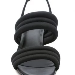 Sanctuary The Quilted Mid Heel Sandal N Black Shoes 7 Sanctuary The Quilted Mid Heel Sandal N Black Shoes