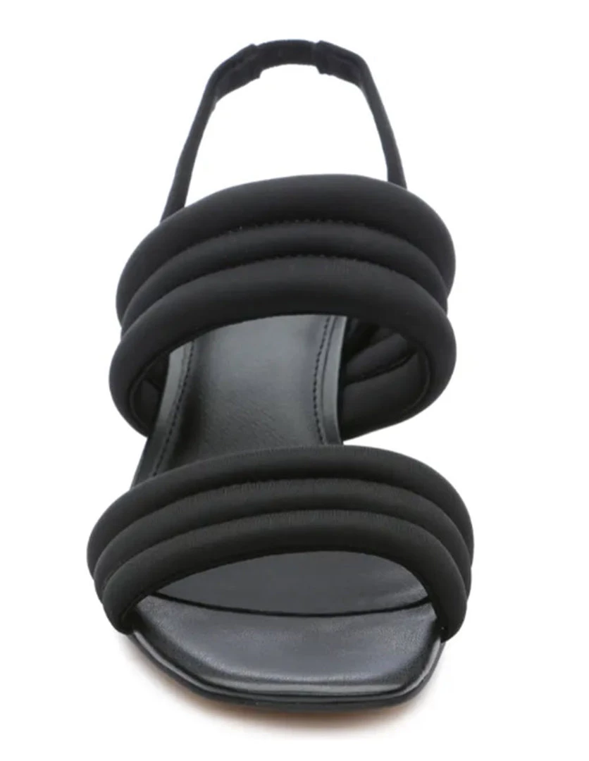 Sanctuary The Quilted Mid Heel Sandal N Black Shoes 4 Sanctuary The Quilted Mid Heel Sandal N Black Shoes