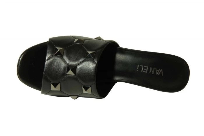 Vaneli The Mid Heel Quilted Pyramid Stud Slide In Black Shoes 3 Vaneli The Mid Heel Quilted Pyramid Stud Slide In Black Shoes