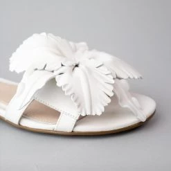 Cecelia Shoes The Flower Slide In White