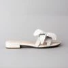 Cecelia Shoes The Flower Slide In White