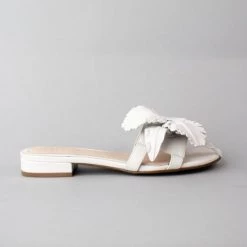 Cecelia Shoes The Flower Slide In White