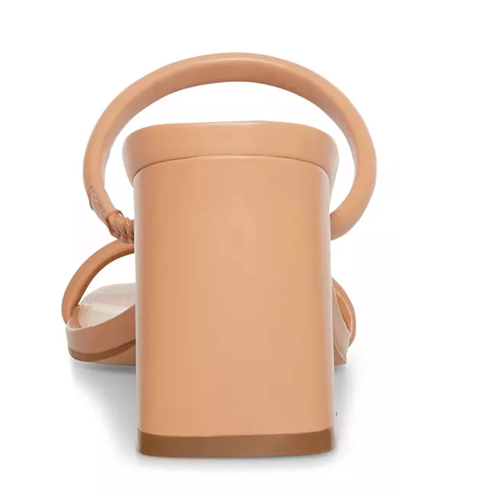 Steve Madden The Mid Heel Two Band Slide In Tan 3 Steve Madden The Mid Heel Two Band Slide In Tan