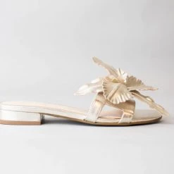 Cecelia The Flower Slide In Gold