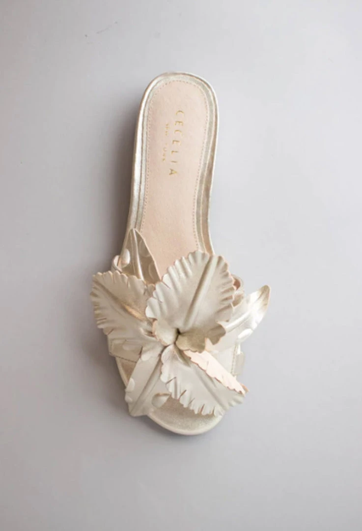 Cecelia The Flower Slide In Gold 3 Cecelia The Flower Slide In Gold