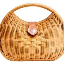 Jelavu The Luna Clutch In Natural Handbags