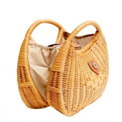 Jelavu The Luna Clutch In Natural Handbags