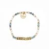 Little Words Accessories The Breathe Bracelet In Gold Letters  