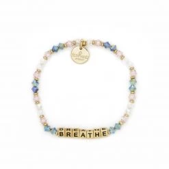 Little Words Accessories The Breathe Bracelet In Gold Letters  