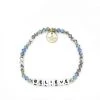 Little Words The Believe Bracelet In White Letters   Accessories