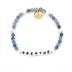 Little Words The Breathe Bracelet In White Letters Accessories