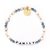 Little Words Accessories The Family Bracelet In White Letters