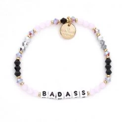 Little Words The Badass Bracelet In White Letters Accessories