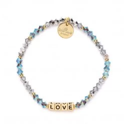 Little Words Accessories The Love Bracelet In Gold Letters