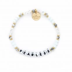 Little Words The Fearless Bracelet In White Letters