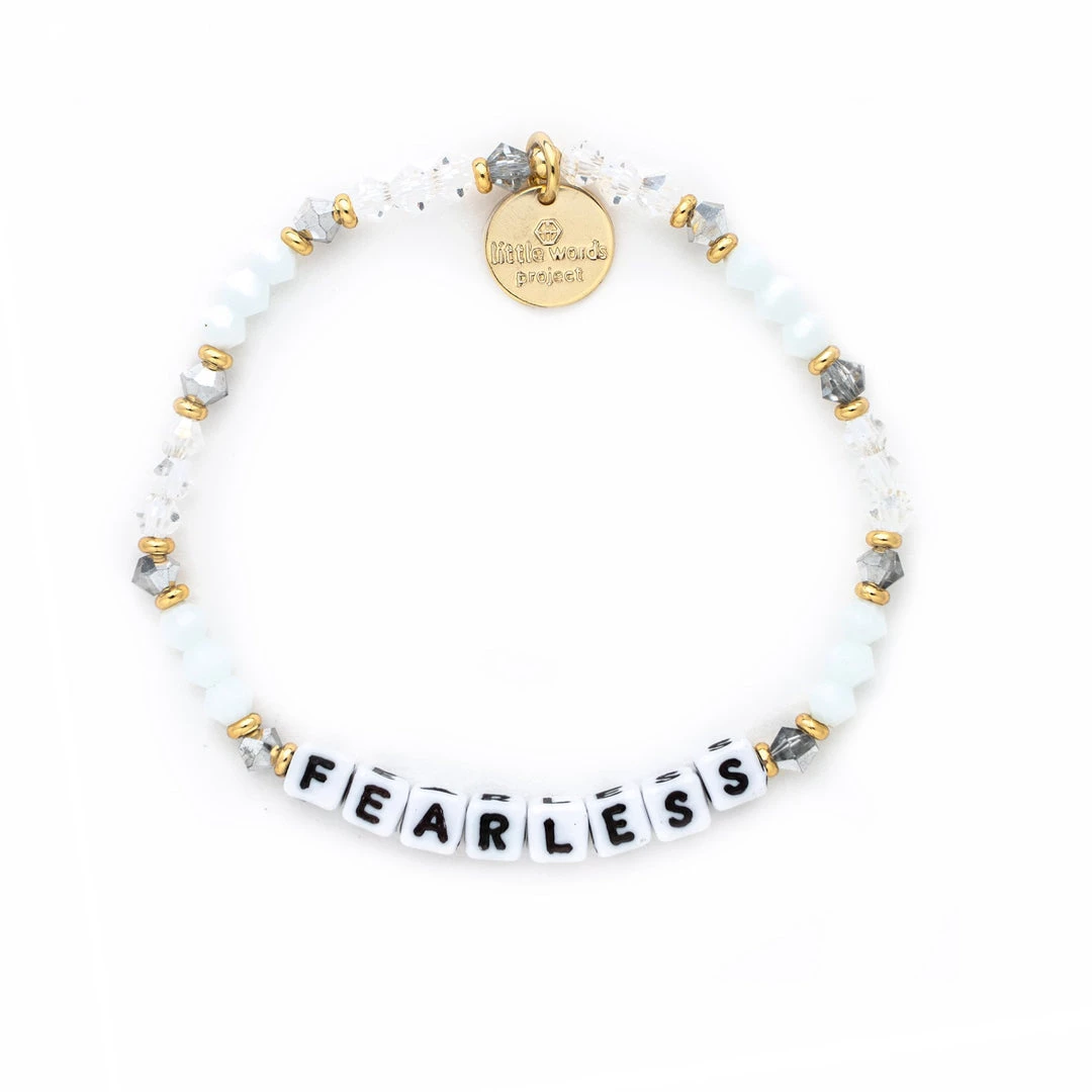 Little Words The Fearless Bracelet In White Letters 1 Little Words The Fearless Bracelet In White Letters