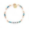 Little Words Accessories The Love Bracelet In White Letters