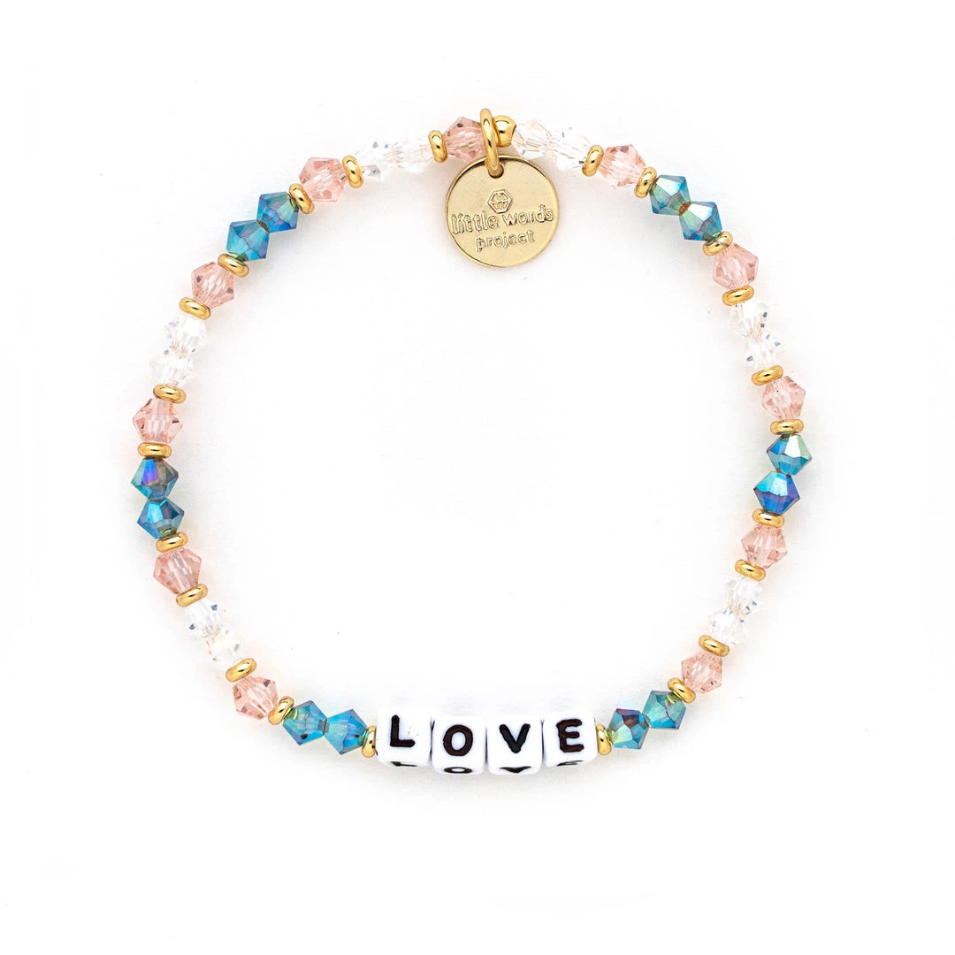 Little Words Accessories The Love Bracelet In White Letters 1 Little Words Accessories The Love Bracelet In White Letters