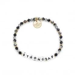 Little Words The Strong AF Bracelet In White Letters