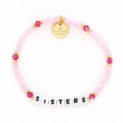 Little Words Accessories The Sisters Bracelet In White Letters