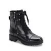 Blondo Shoes The Waterproof Lace Combat Boot With Side Zip In Black