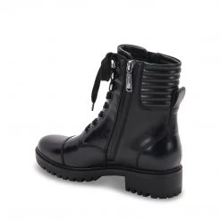 Blondo Shoes The Waterproof Lace Combat Boot With Side Zip In Black