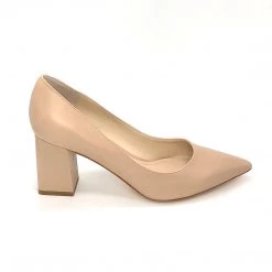 Marc Fisher The Block Heel Pointed Pump In Light Natural Pumps