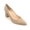 Marc Fisher The Block Heel Pointed Pump In Natural Pumps